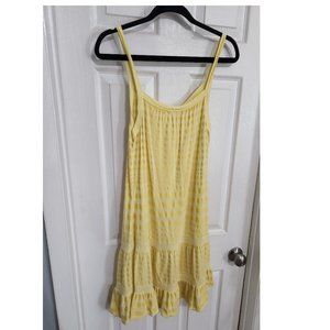Yellow striped sun dress